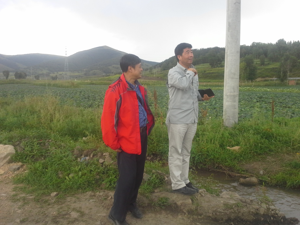 李文鹏主任赴太子城现场调查清水河上游支流水系
