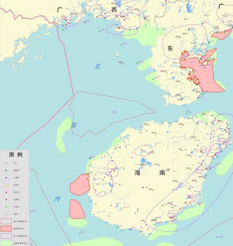 北部湾海域地图图片